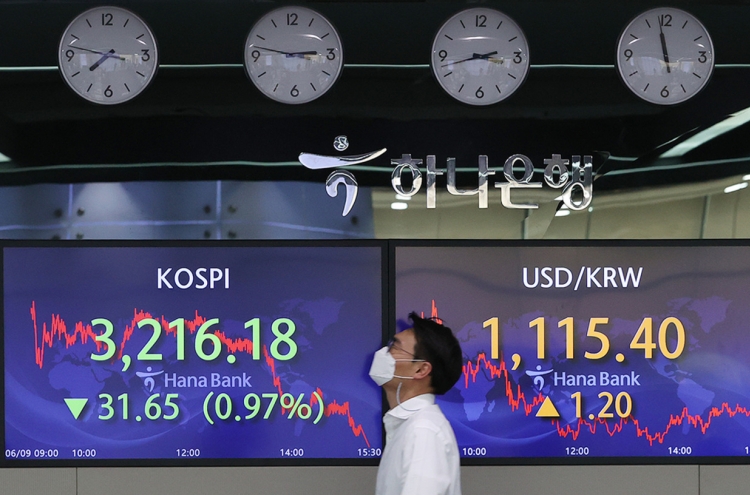 Seoul stocks slump for 2nd day ahead of US inflation data release