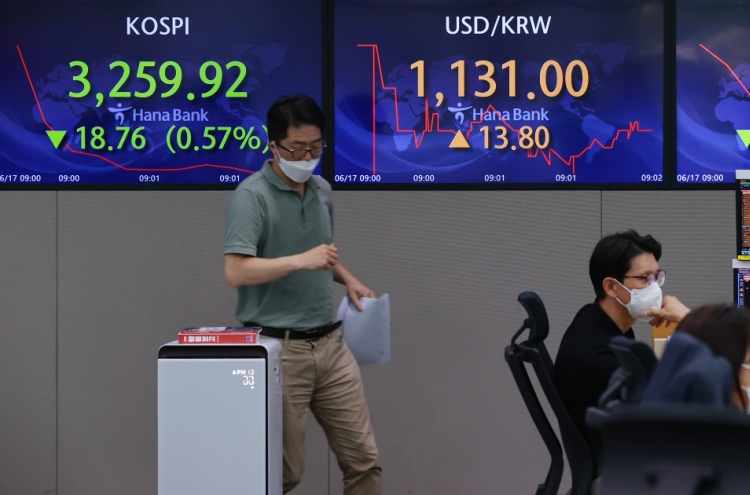Seoul stocks open lower on Fed's hawkish comment