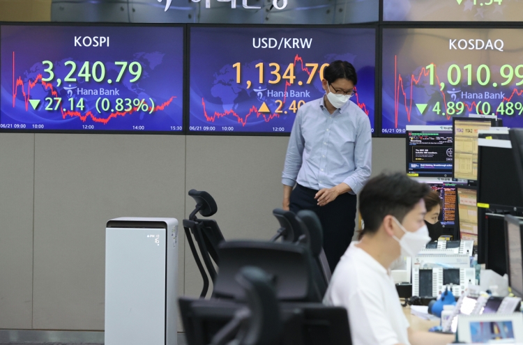 Seoul stocks retreat on Fed's early tapering concerns