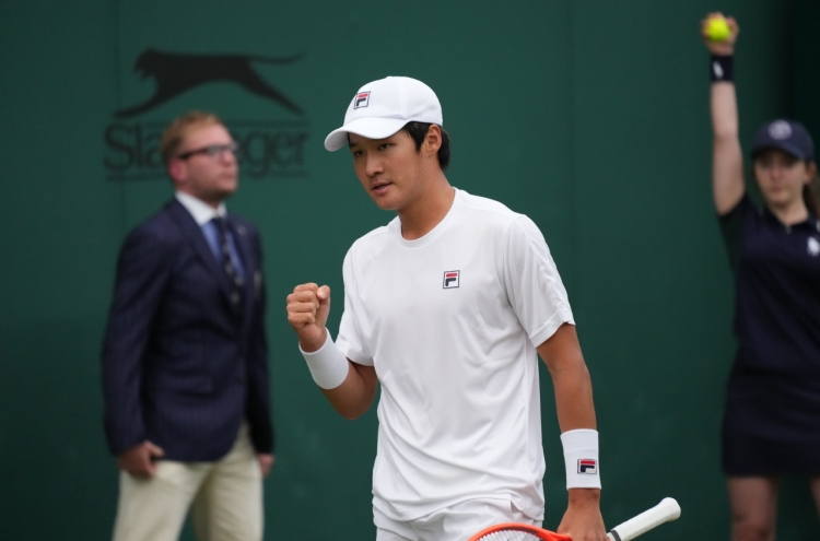 S. Korean Kwon Soon-woo eliminated in 2nd round at Wimbledon