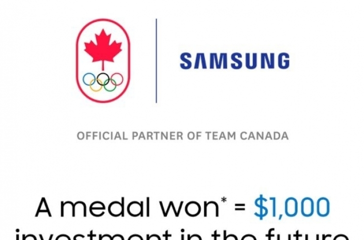 [Tokyo Olympics] Samsung to donate $1,000 per medal won by Team Canada in Tokyo Olympics