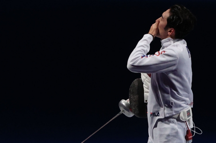 [Tokyo Olympics] Fencer proud of work despite falling short in gold medal defense