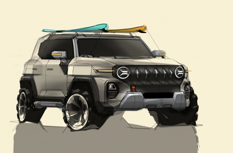 SsangYong unveils design sketch of new SUV