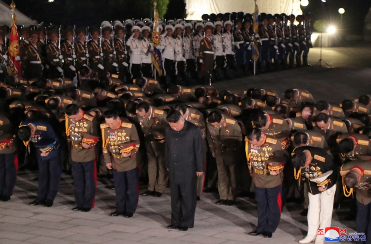 NK’s Kim pays tribute to Pyongyang’s fallen soldiers in Korean War