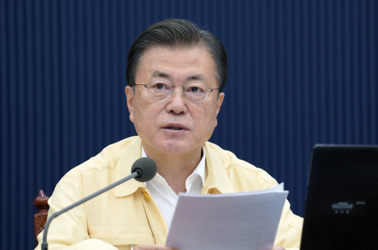 Moon vows to focus on response to virus, industrial revolution, climate change