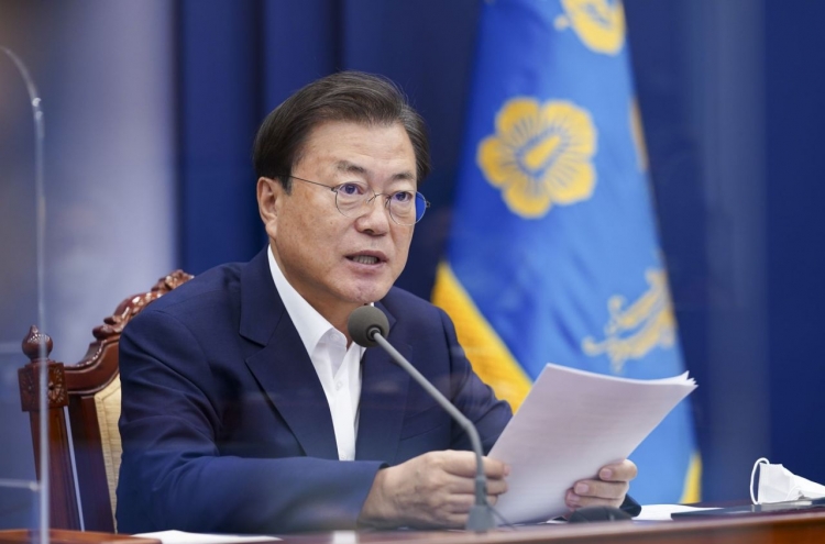 Moon says S. Korea at critical time in fight against coronavirus