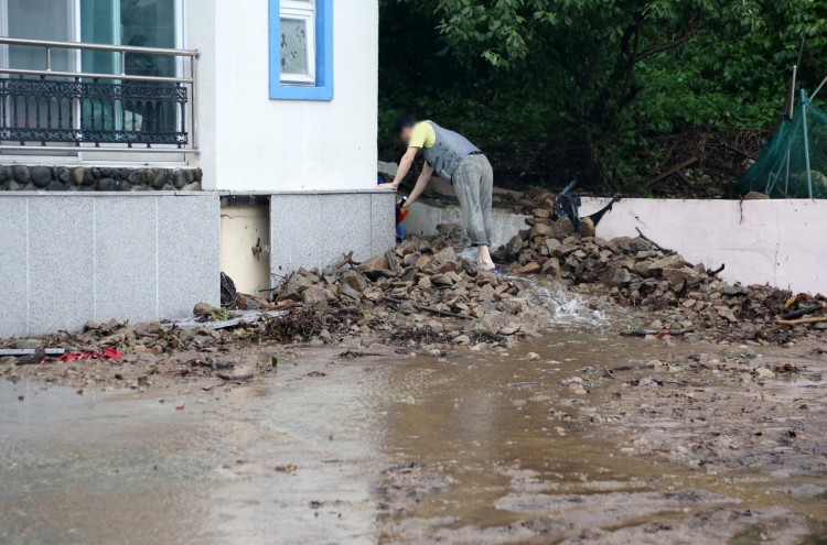 Typhoon Omais leaves behind flooded homes, damaged roads, railways in S. Korea