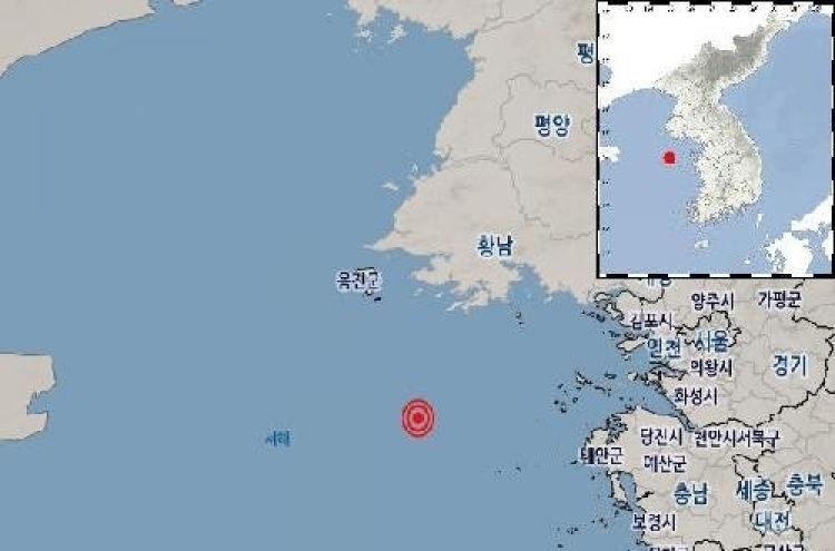 2.6-magnitude earthquake hits off S. Korea's western coast