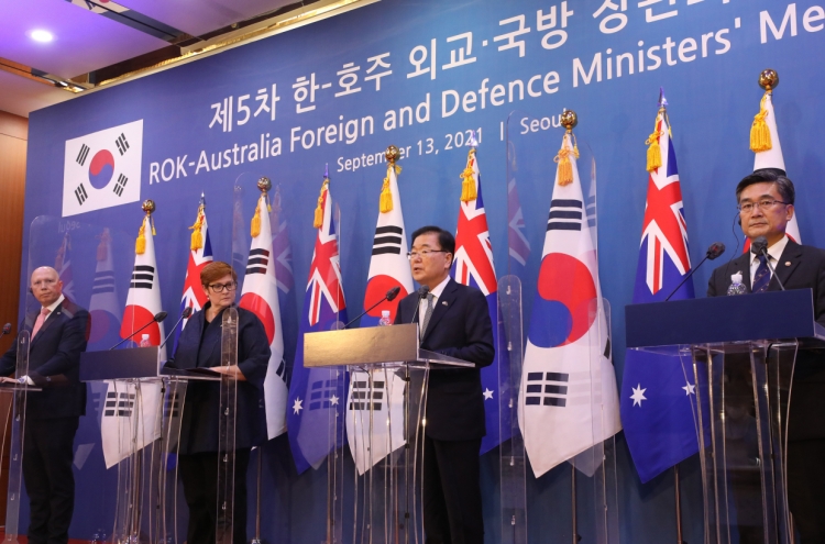S. Korea, Australia urge N. Korea to return to dialogue 'without preconditions'