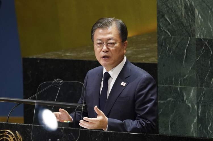 Moon proposes formal end to Korean War for irreversible progress in denuclearization efforts