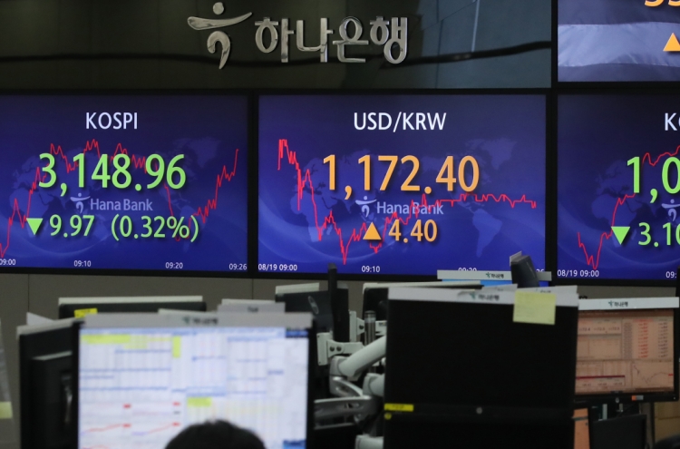 Seoul stocks open lower on Fed chief's tapering comment, Evergrande fallout