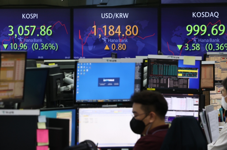 Seoul stocks open lower on US inflation woes