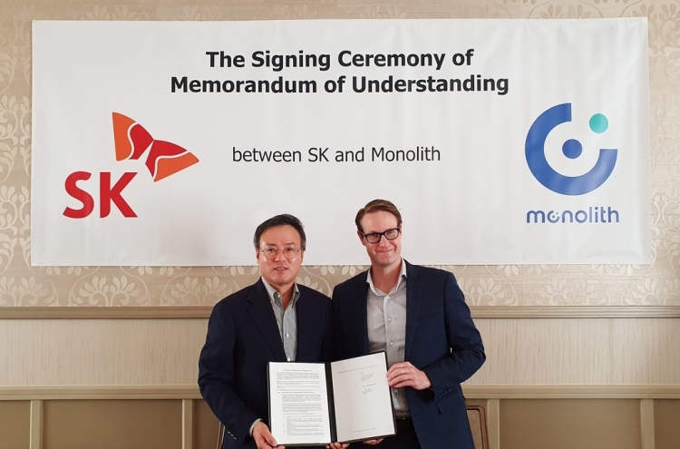 SK signs MOU with US hydrogen firm Monolith to set up joint venture in S. Korea