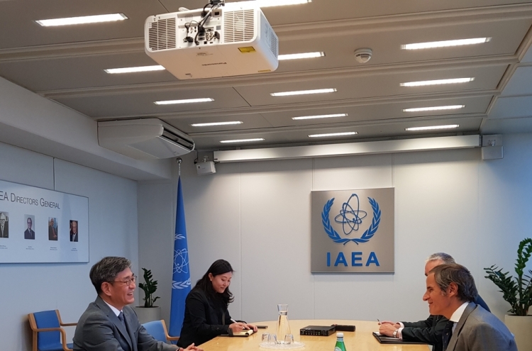 IAEA chief vows close consultations with S. Korea over Japan's Fukushima water release plan