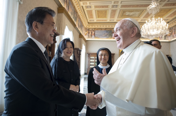 Pope Francis unlikely to visit N. Korea in winter: Cheong Wa Dae