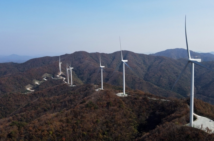 Doosan Heavy completes 18-megawatt wind farm in S. Korea's southern tip