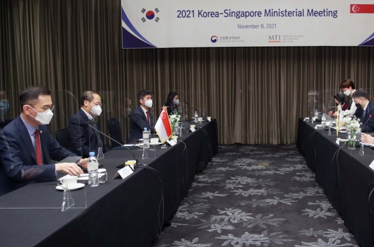 S. Korea, Singapore aim to strike digital trade deal this year