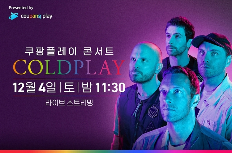 Coldplay to meet Korean fans in online concert next month