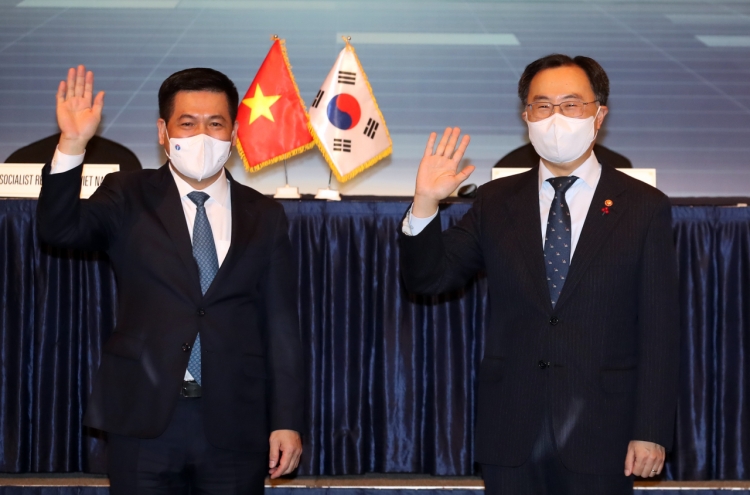 Korea, Vietnam agree to enhance ties on trade, development projects