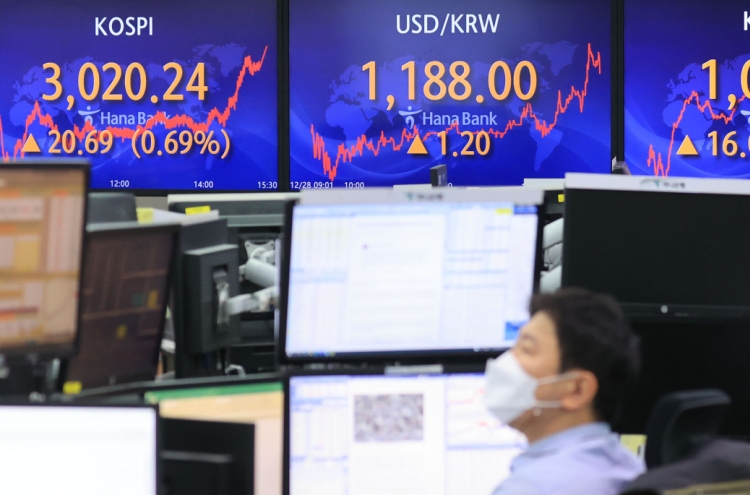Seoul shares end higher on foreign, institutional buying
