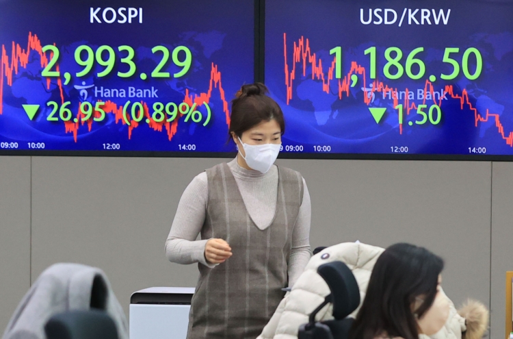 Seoul shares end lower on ex-dividend date, profit-taking