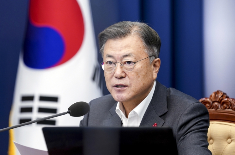 Moon expresses concern over N. Korea's repeated missile launches ahead of election