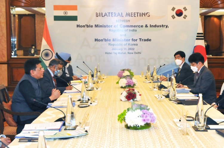 S. Korea, India to resume talks on upgrading trade pact next month