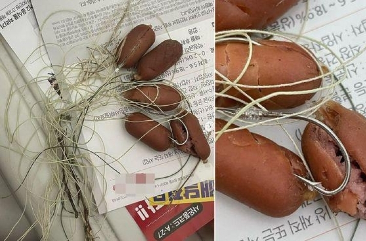 Police looking into report of suspected animal abuse attempt using sausage-skewered fishhooks