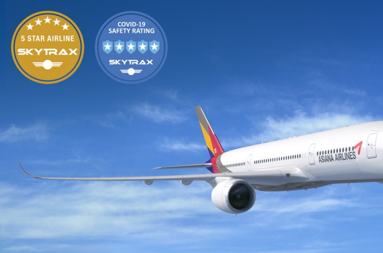 Asiana Airlines certified 5-Star Airline for 16 years
