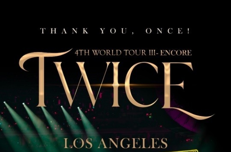 [Today’s K-pop] Twice adds concert to LA show