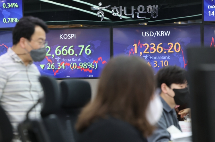 Seoul shares down for 2nd day on rate hike, China's slowdown concerns