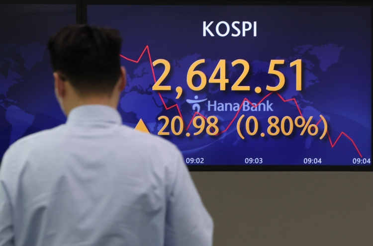 Seoul shares extend losing streak to 6th session on recession woes; Korean won hits over 2-yr low