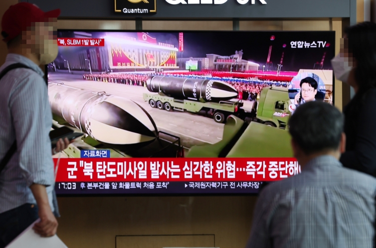 N.Korea fires 3 ballistic missiles after Biden’s first trip to Asia