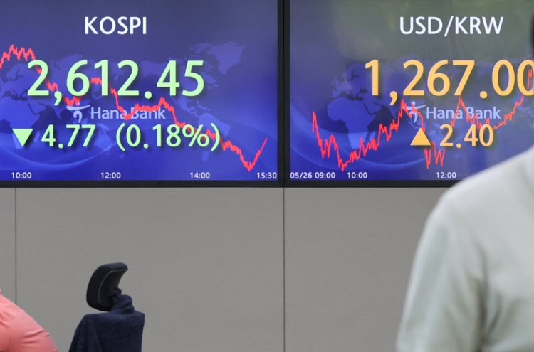 Seoul shares snap 3-day winning streak amid recession woes; Korean won sharply down