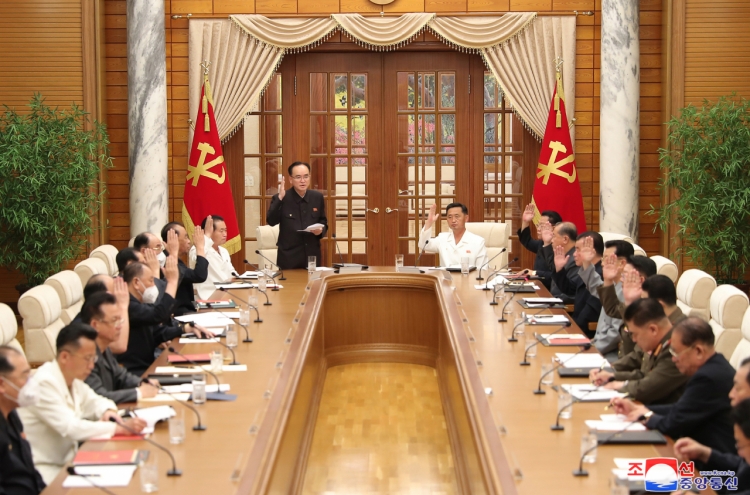 N. Korea holds politburo session without leader Kim's attendance
