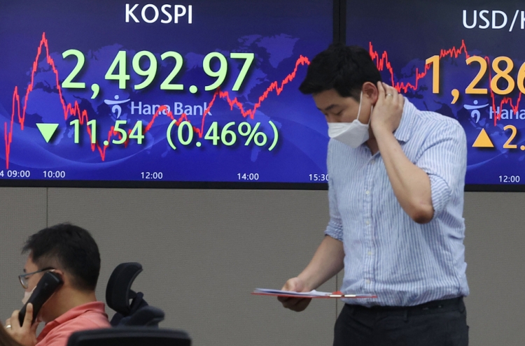 Seoul stocks down for 6th day on rate hike woes; Korean won further losing ground