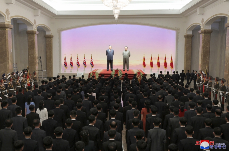 NK leader visits mausoleum to mark late grandfather's death anniversary