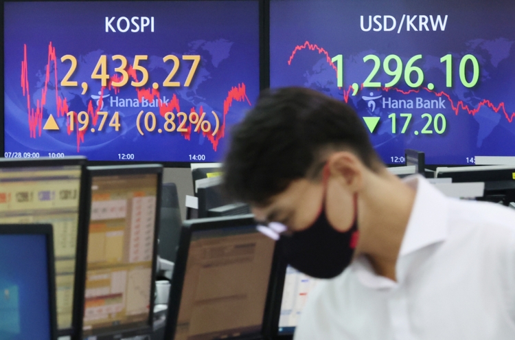 Seoul shares up for 4th day to over 1-month high on eased uncertainty over Fed's rate hikes