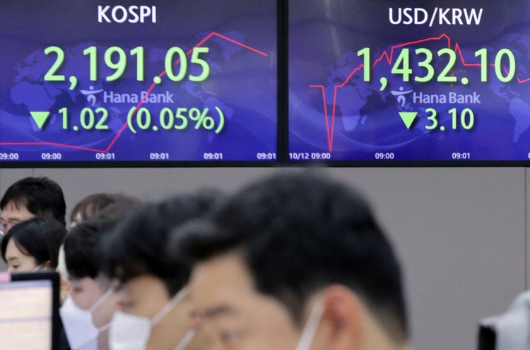 Seoul shares open lower ahead of BOK rate decision