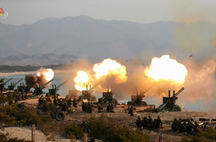 N. Korea lobs coastal artillery shells into Yellow, East Seas: S. Korean military