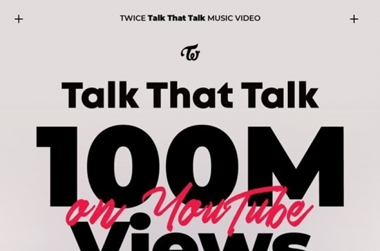 [Today’s K-pop] Twice’s ‘Talk That Talk’ music video tops 100m views