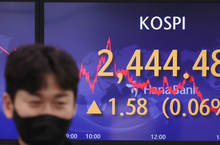 S. Korean shares end nearly flat amid Fed's rate hike woes