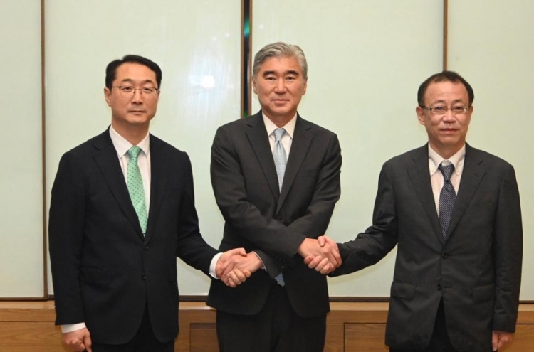 Top nuclear envoys of S. Korea, U.S., Japan to meet in Indonesia next week