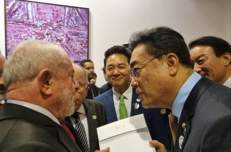 People Power Party leader delivers Yoon's letter to Lula