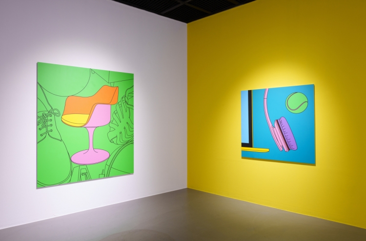 British painters Rose Wylie, Michael Craig-Martin show works at Seongnam Cube Art Museum
