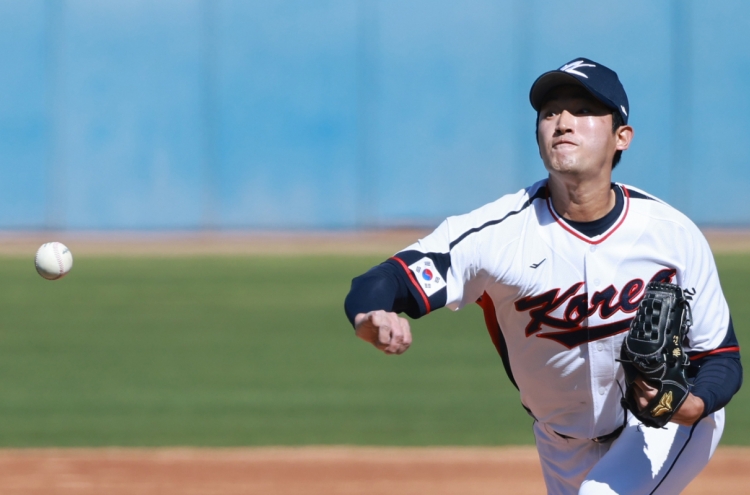Sidearm pitcher for S. Korea brimming with confidence after 1st pre-WBC scrimmage