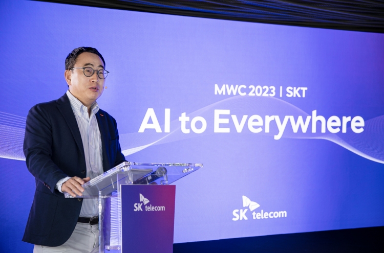 SKT CEO unveils renewed AI vision at MWC