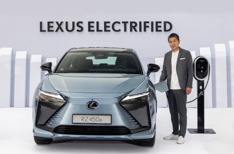 Lexus showcases first battery-powered EV in Korea