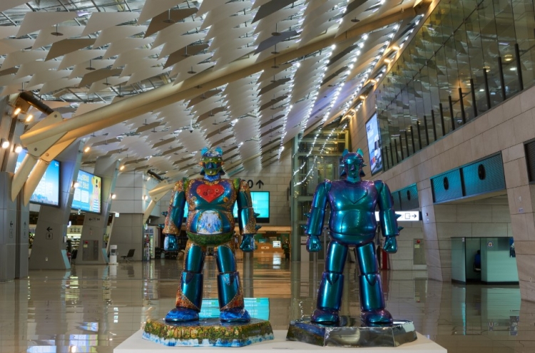 [Photo News] Artworks on view for travelers at Gimpo International Airport