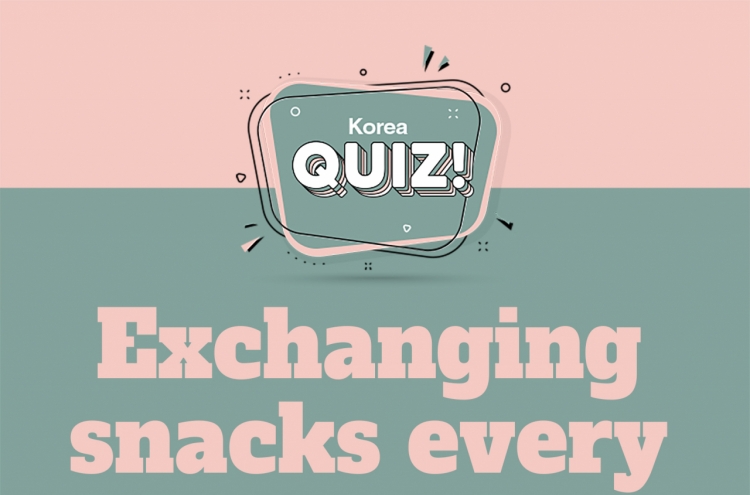 [Korea Quiz] Exchanging snacks every November